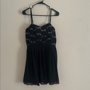 BCX Black Sequin Dress